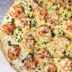 Pizza scampi